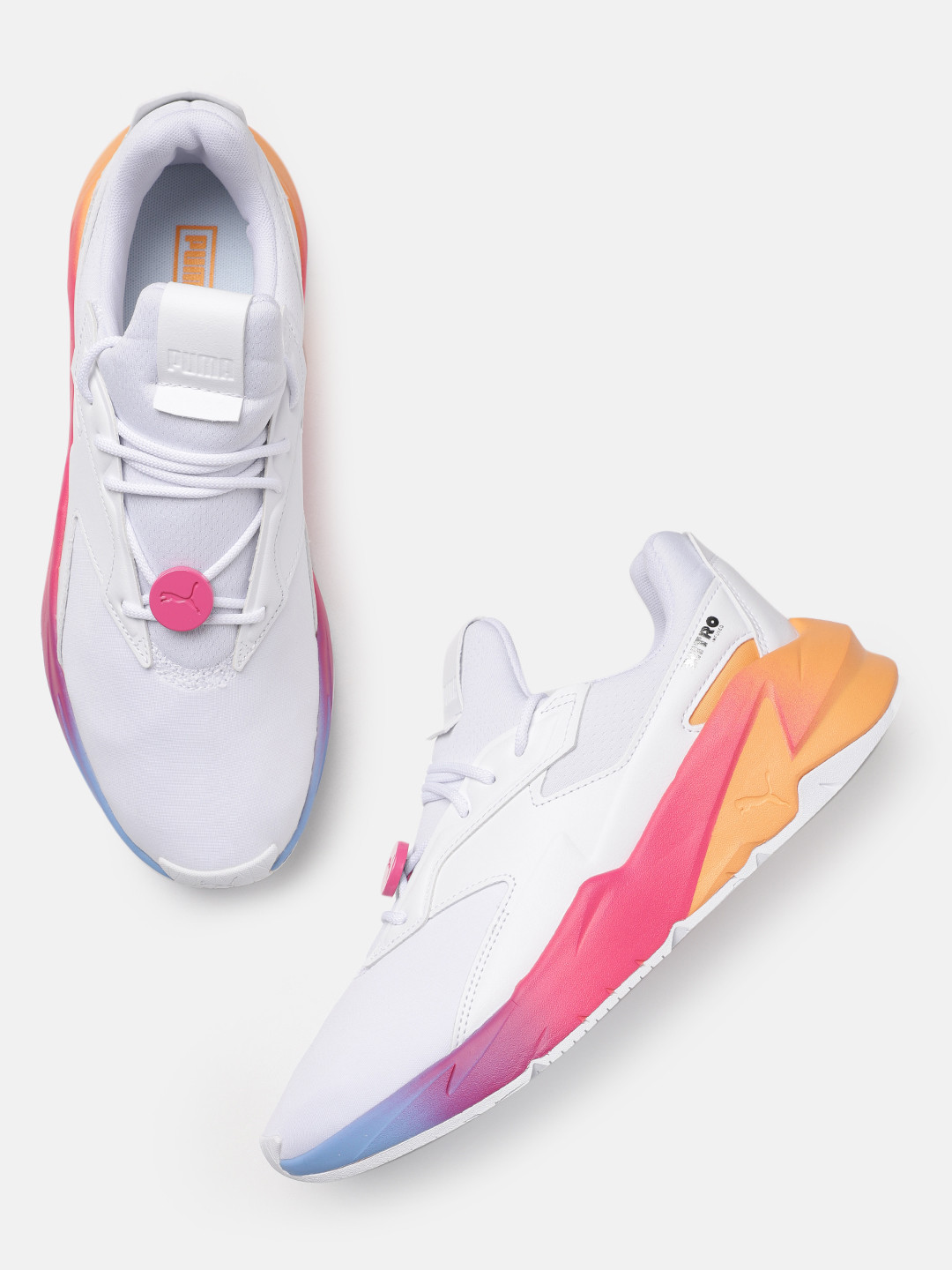 

Puma Women Solid Fier Nitro Pop Regular Sneakers, White