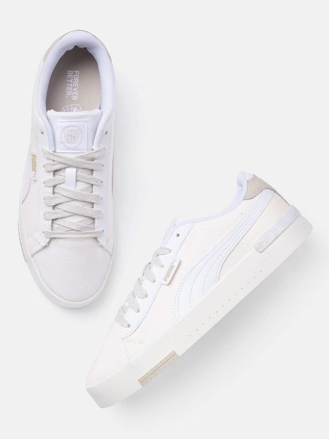 

Puma Women Solid Jada Renew Better Regular Sustainable Sneakers, White