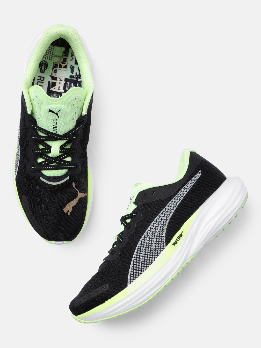 

Puma Men Deviate Nitro 2 Running Shoes, Black