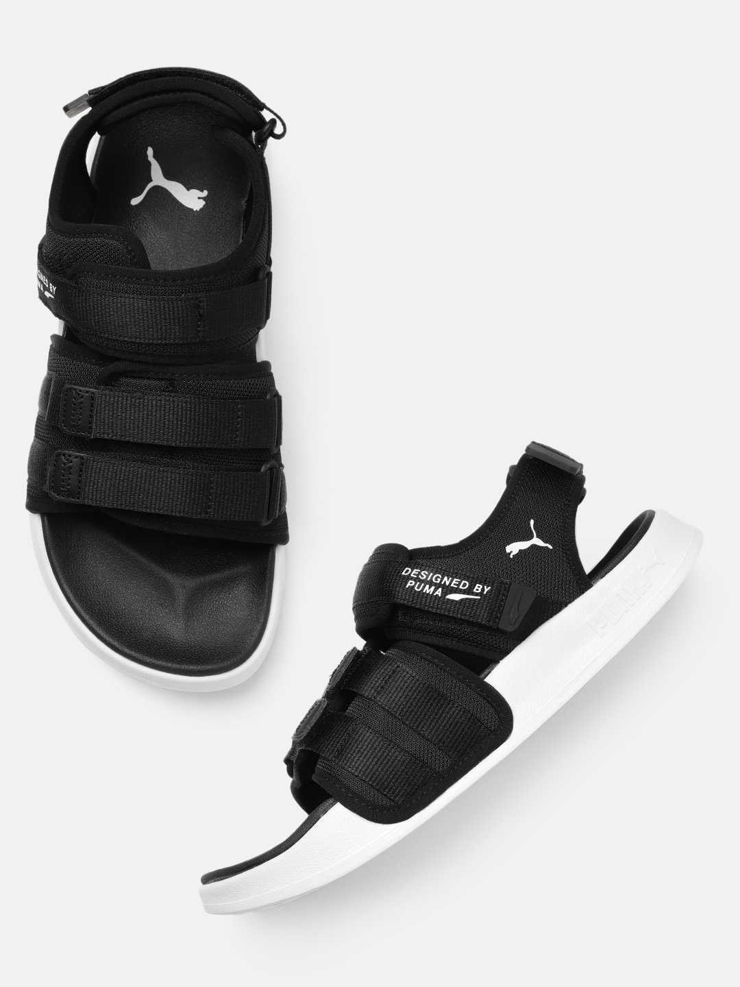 

Puma Unisex Leadcat City Monochrome Comfort Sandals, Black