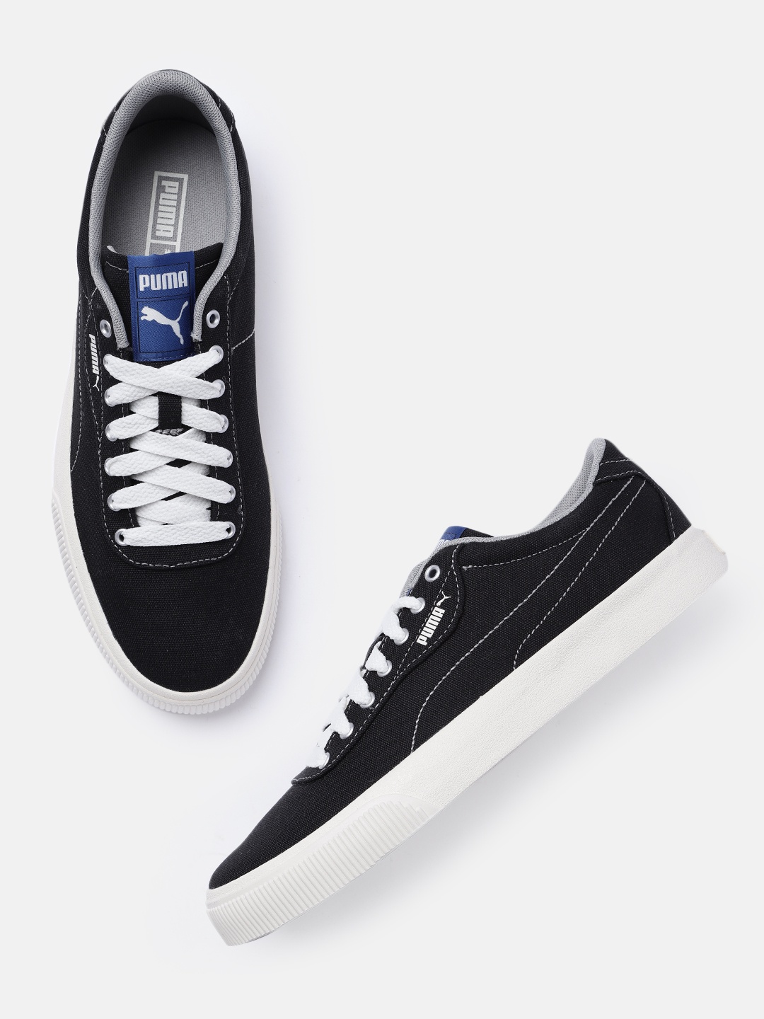 

Puma Unisex Solid IV-60 Canvas Regular Sneakers, Black