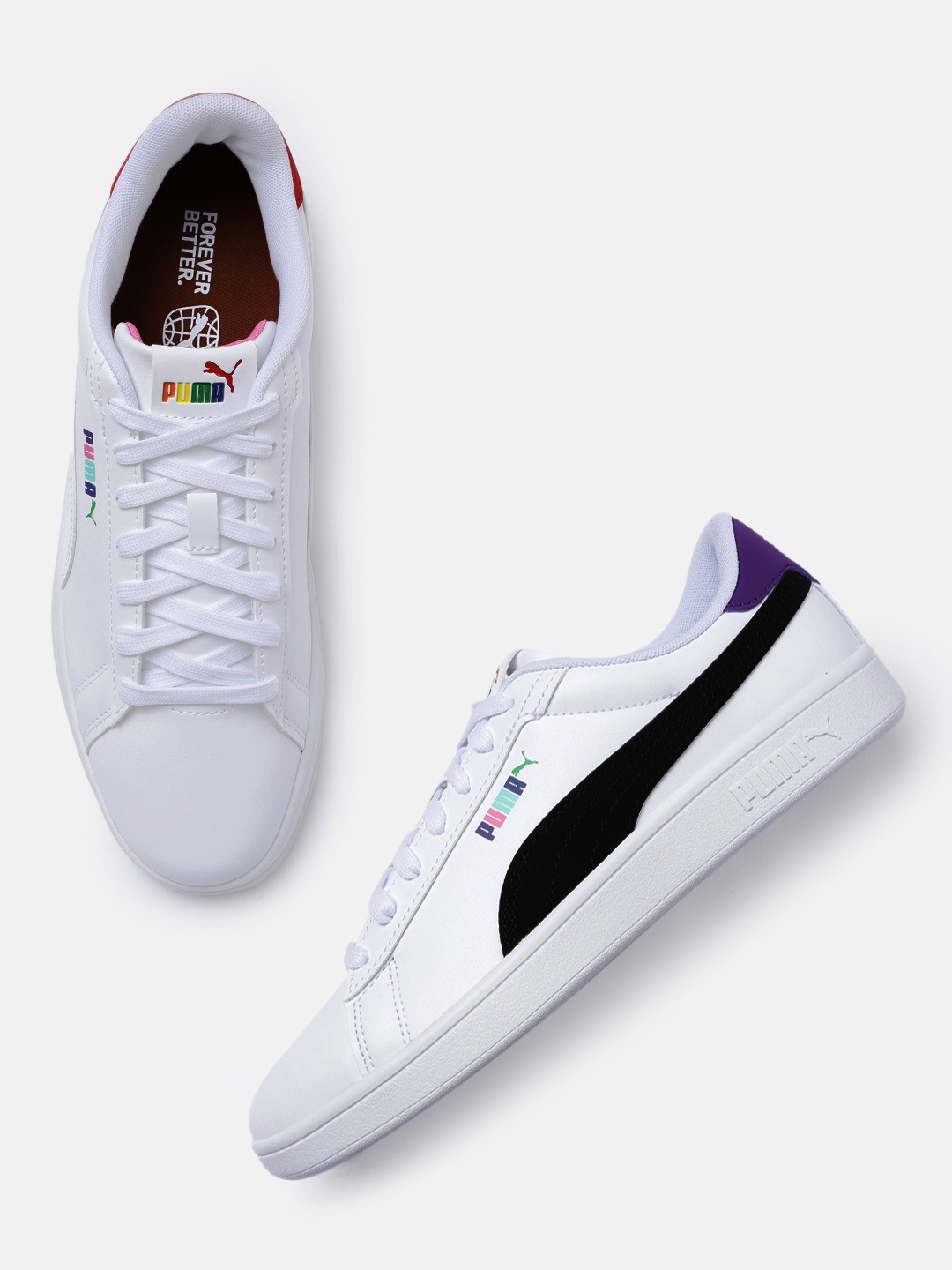 

Puma Unisex Smash 3.0 LIL Sneakers, White