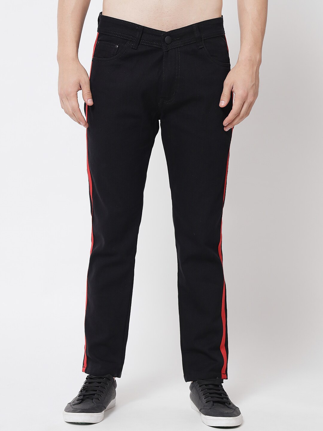

UNITED DENIM Men Slim Fit Shrink Proof Stretchable Jeans, Black