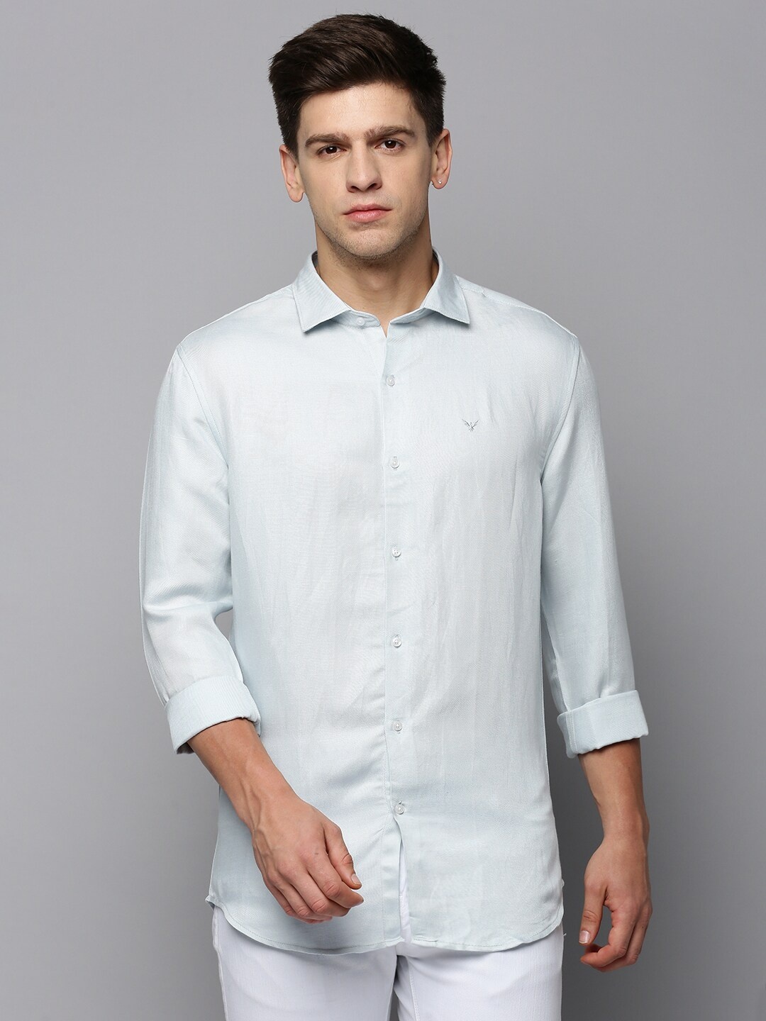 

SHOWOFF Comfort Spread Collar Cotton Casual Shirt, Blue