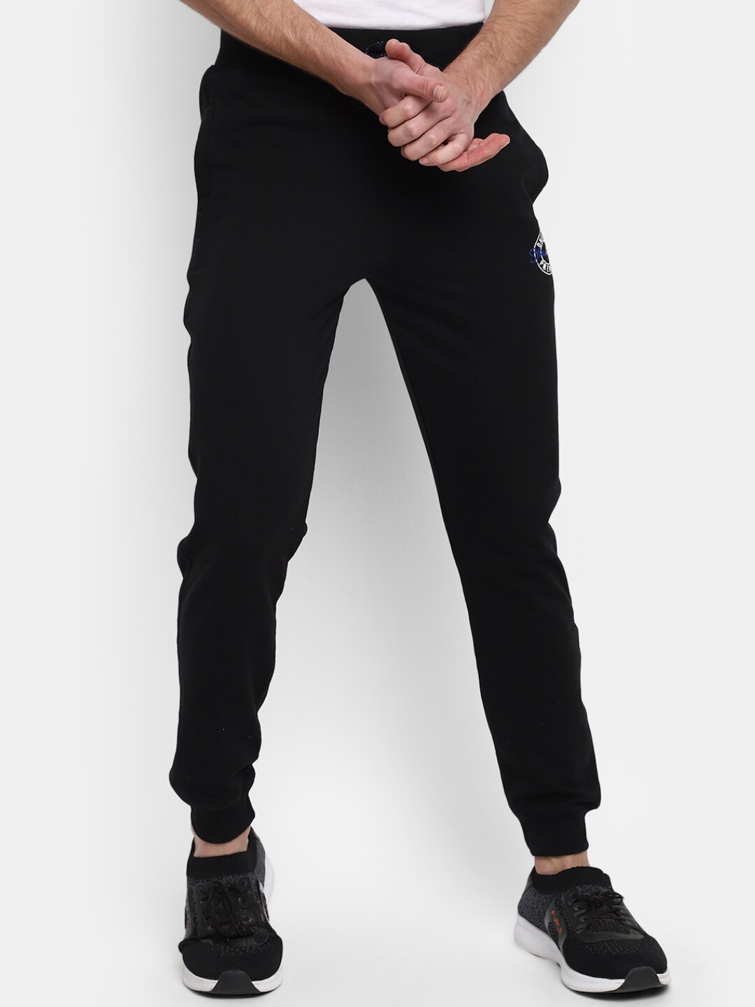 

V-Mart Men Cotton Sports Joggers, Black