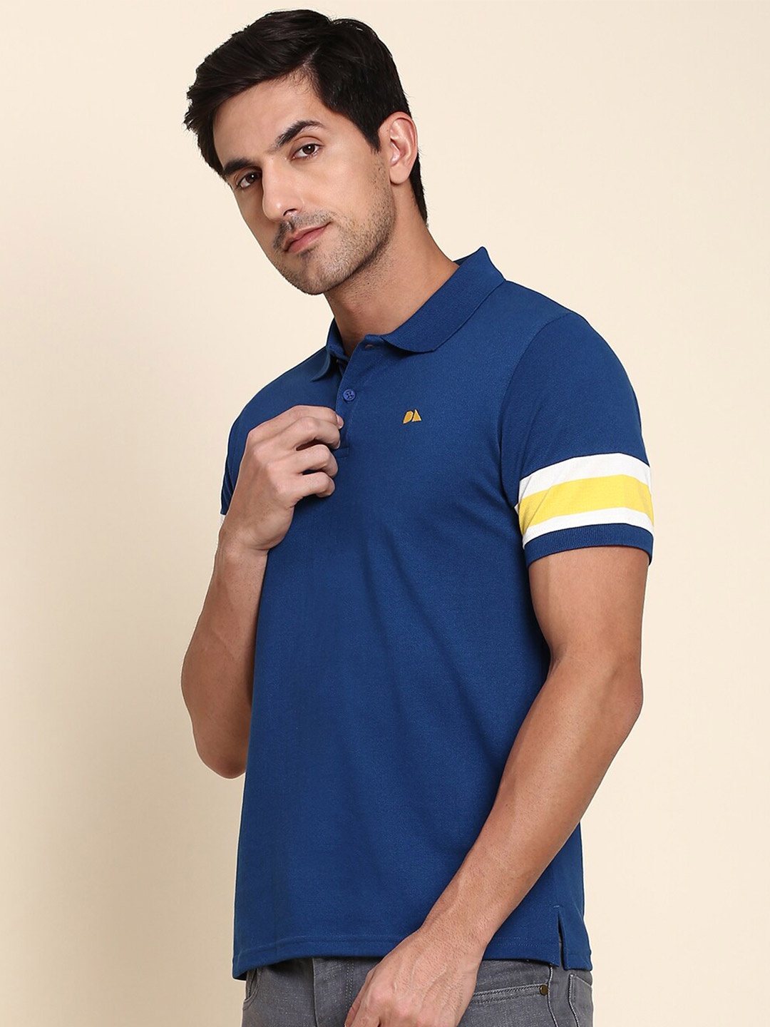 

Dennis Lingo Polo Collar Short Sleeves Regular Fit T-shirt, Blue