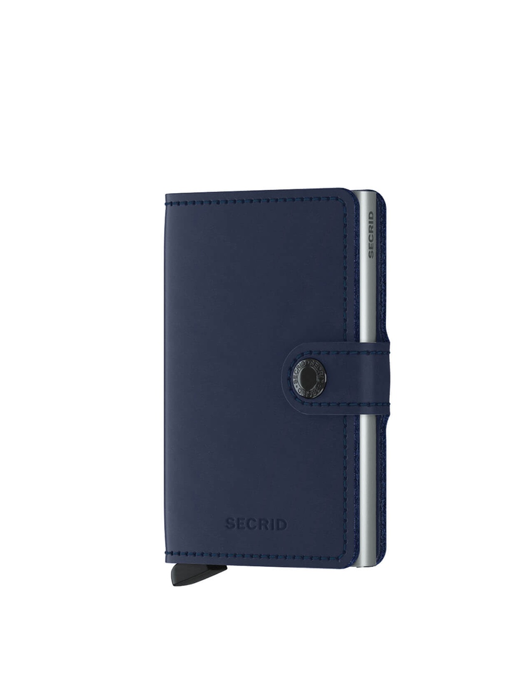 

SECRID Men Leather Card Holder, Navy blue