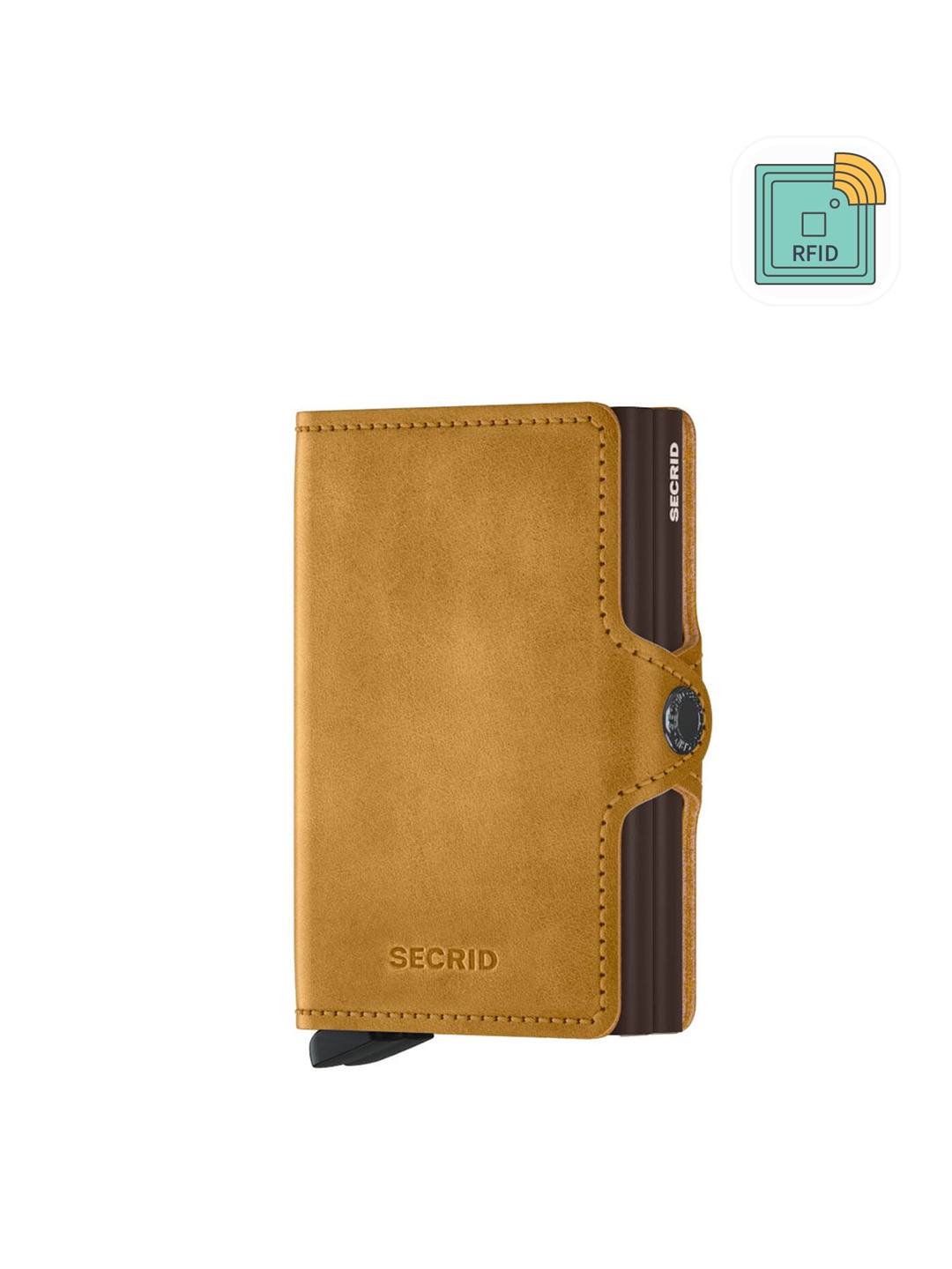

SECRID Men Leather RFID Card Holder, Tan