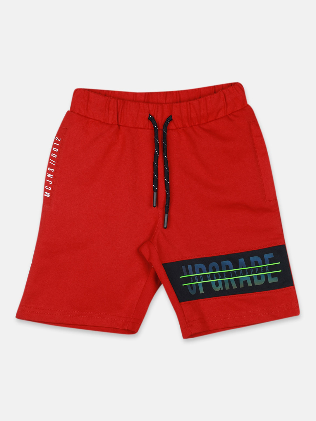 

Monte Carlo Boys Typography Printed Shorts, Red