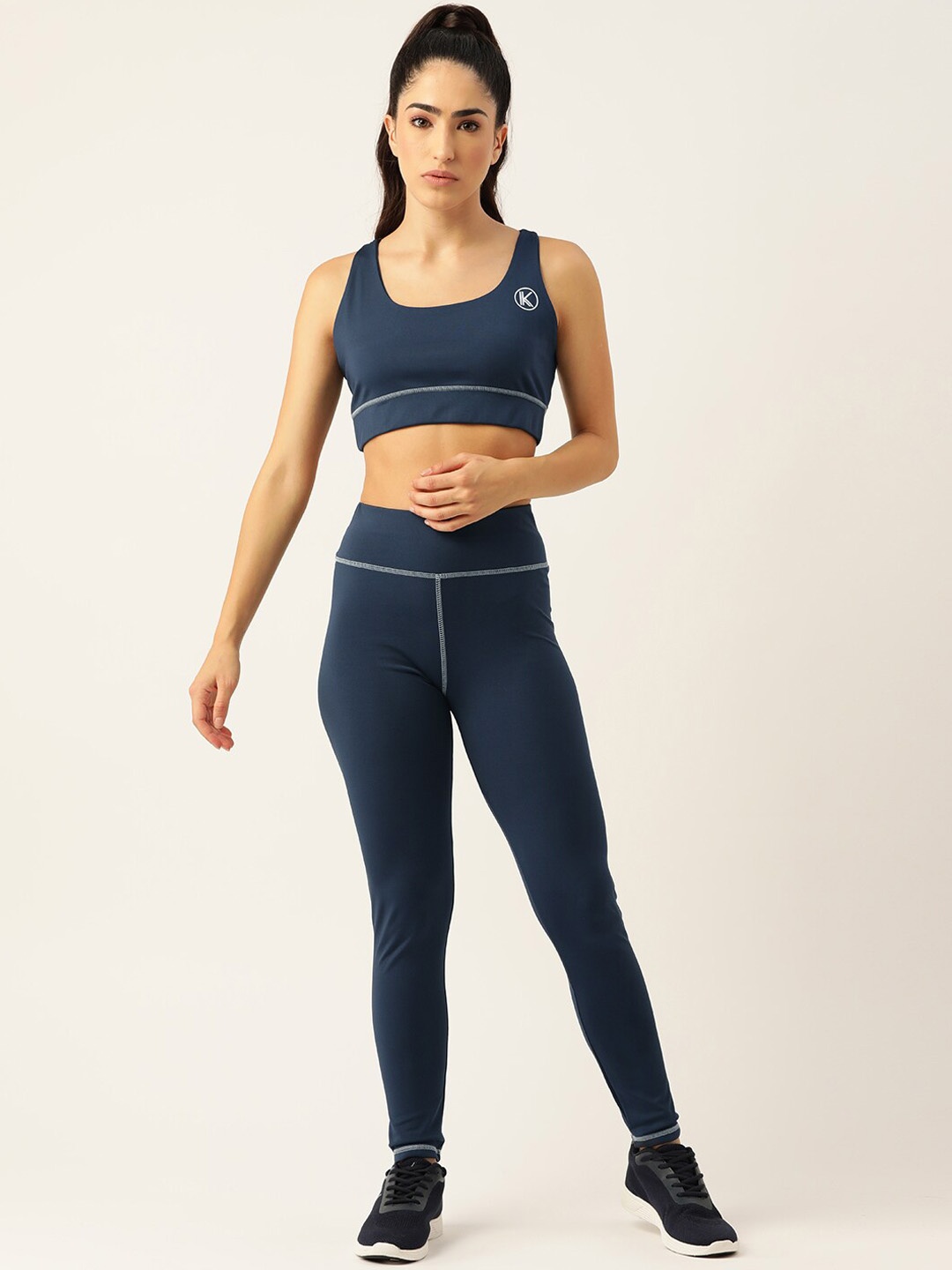 

Kotty Women Training & Gym High-Rise Tights, Navy blue