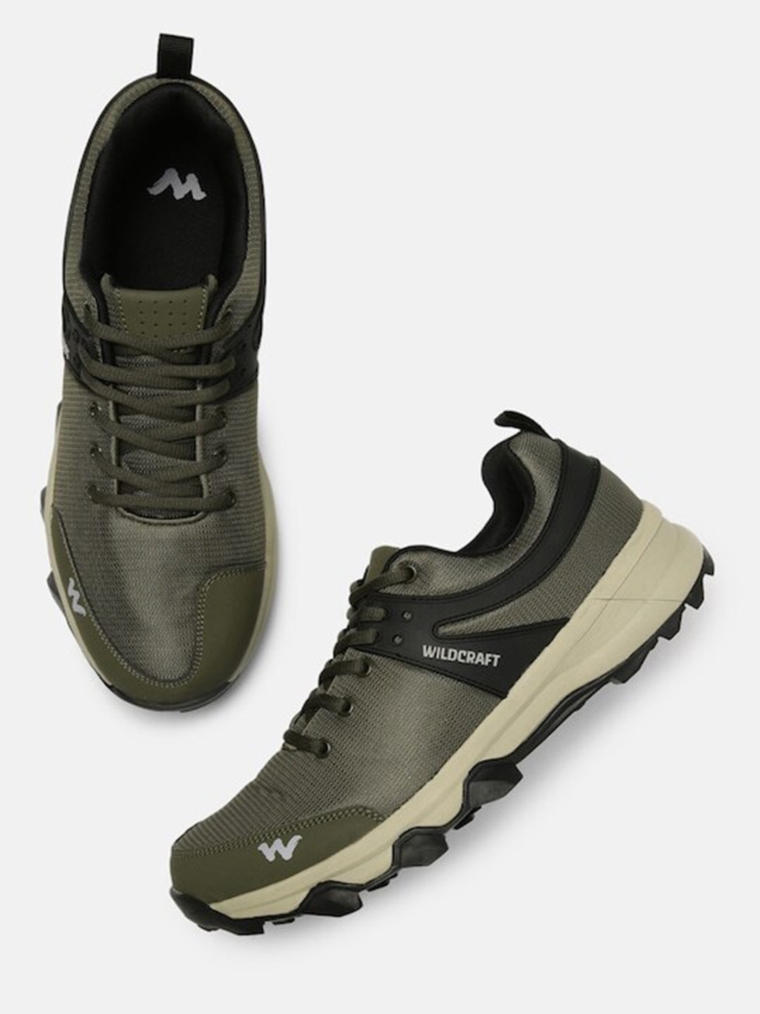 

Wildcraft Men Clivton Marking Trekking Shoes, Olive