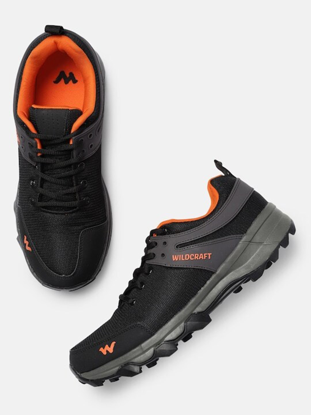 

Wildcraft Men Clivton Marking Trekking Shoes, Black