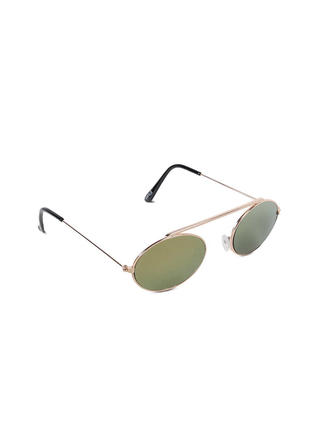

Swiss Design Women Mirrored Oval Sunglasses with UV Protected Lens SDGSW-5716406, Green
