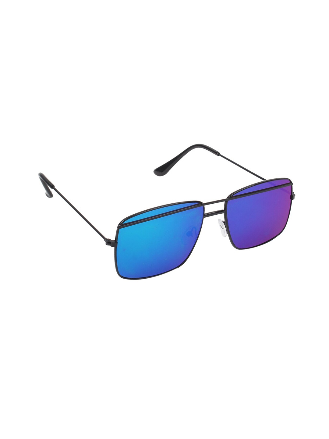 

Swiss Design Women Rectangle Sunglasses with UV Protected Lens SDGSW-7603607, Blue