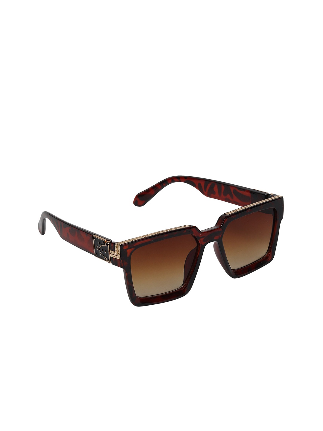 

Swiss Design Women Square Sunglasses with UV Protected Lens SDGSW-CLIMB-05, Brown