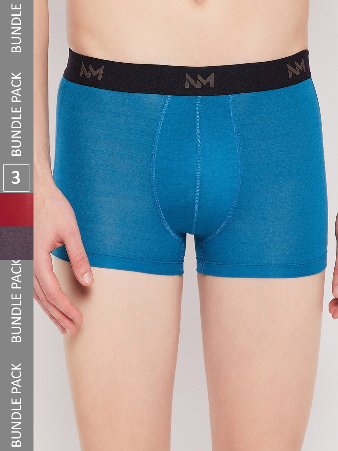 

NEVA Men Pack Of 3 Ultra Soft Trunks, Blue