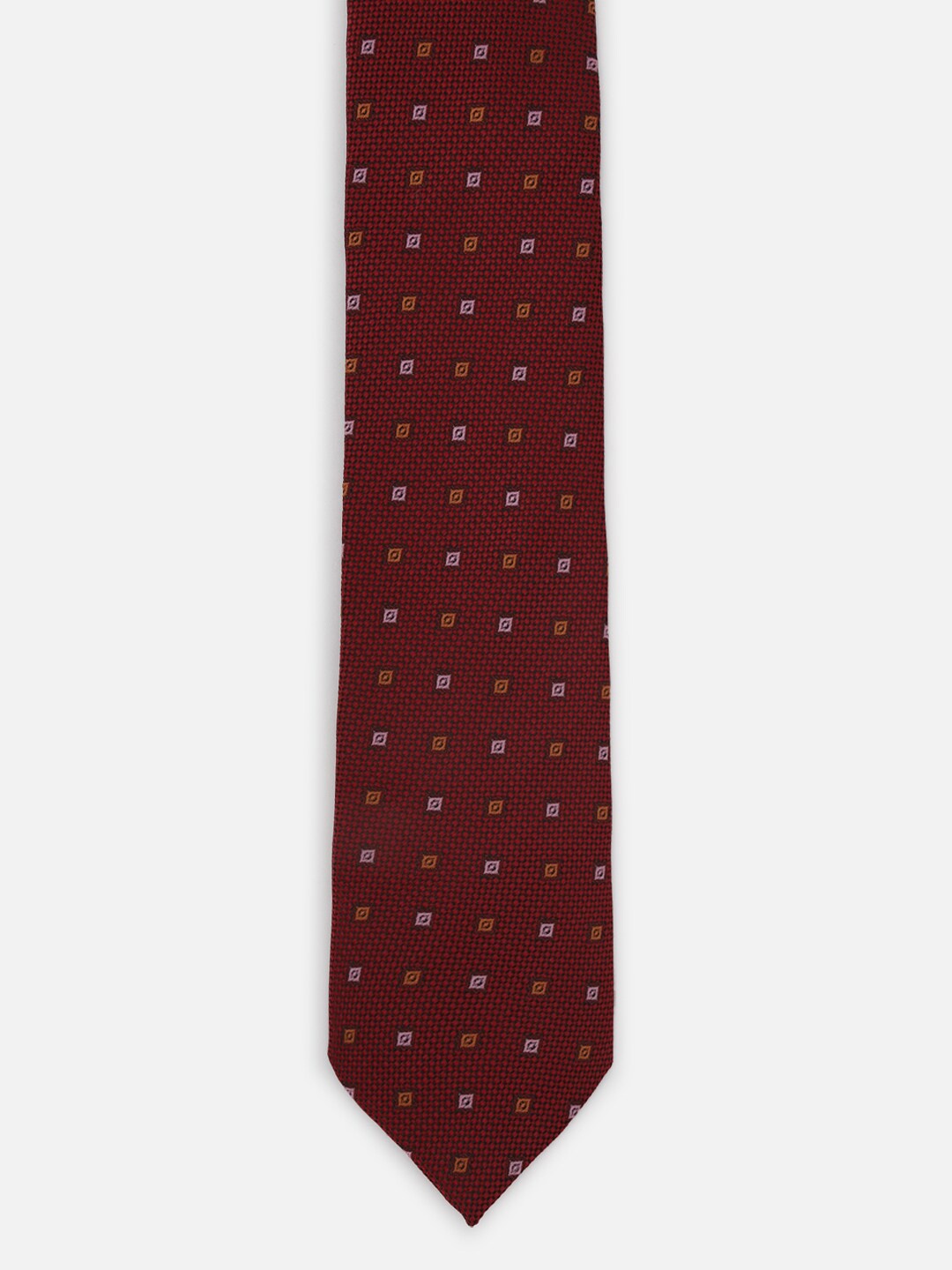 

Allen Solly Men Woven Design Broad Tie, Maroon