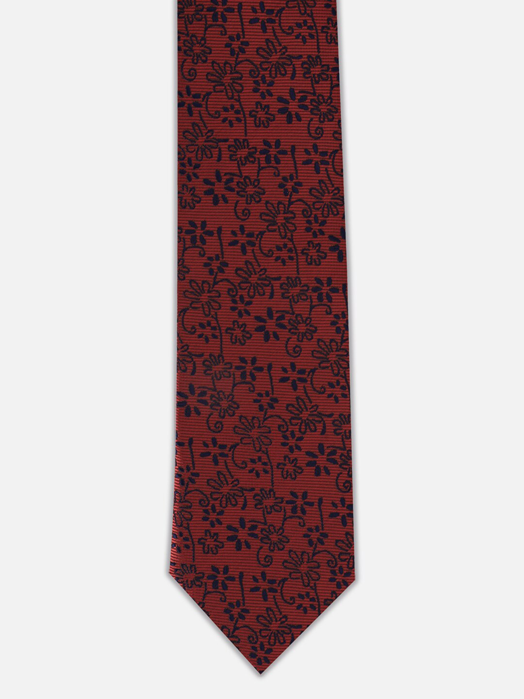 

Allen Solly Men Woven Design Broad Tie, Red