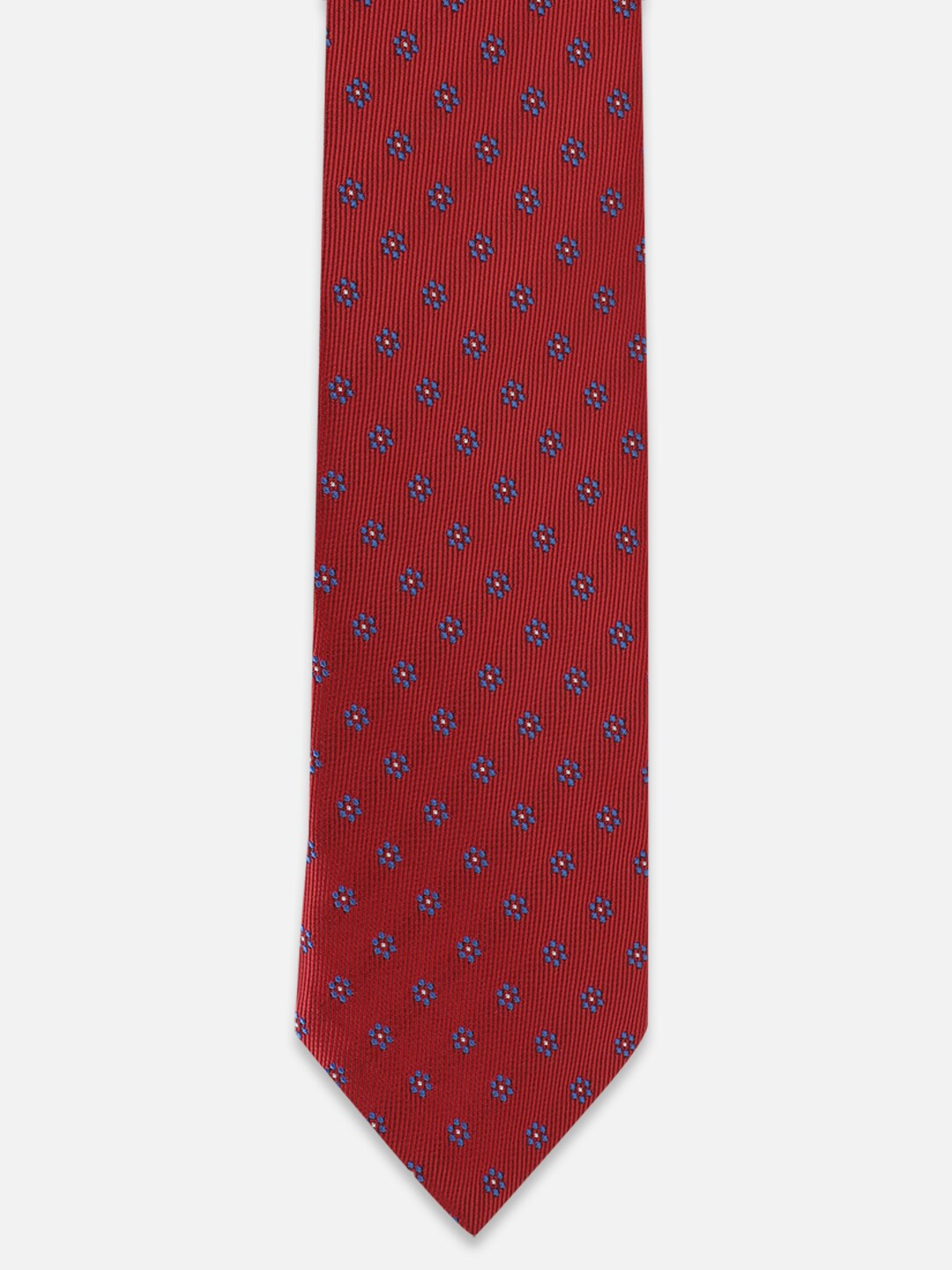

Allen Solly Men Woven Design Broad Tie, Red