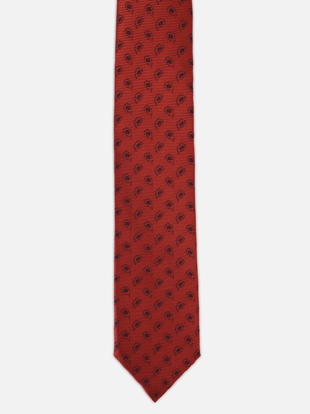 

Allen Solly Men Woven Design Broad Tie, Red