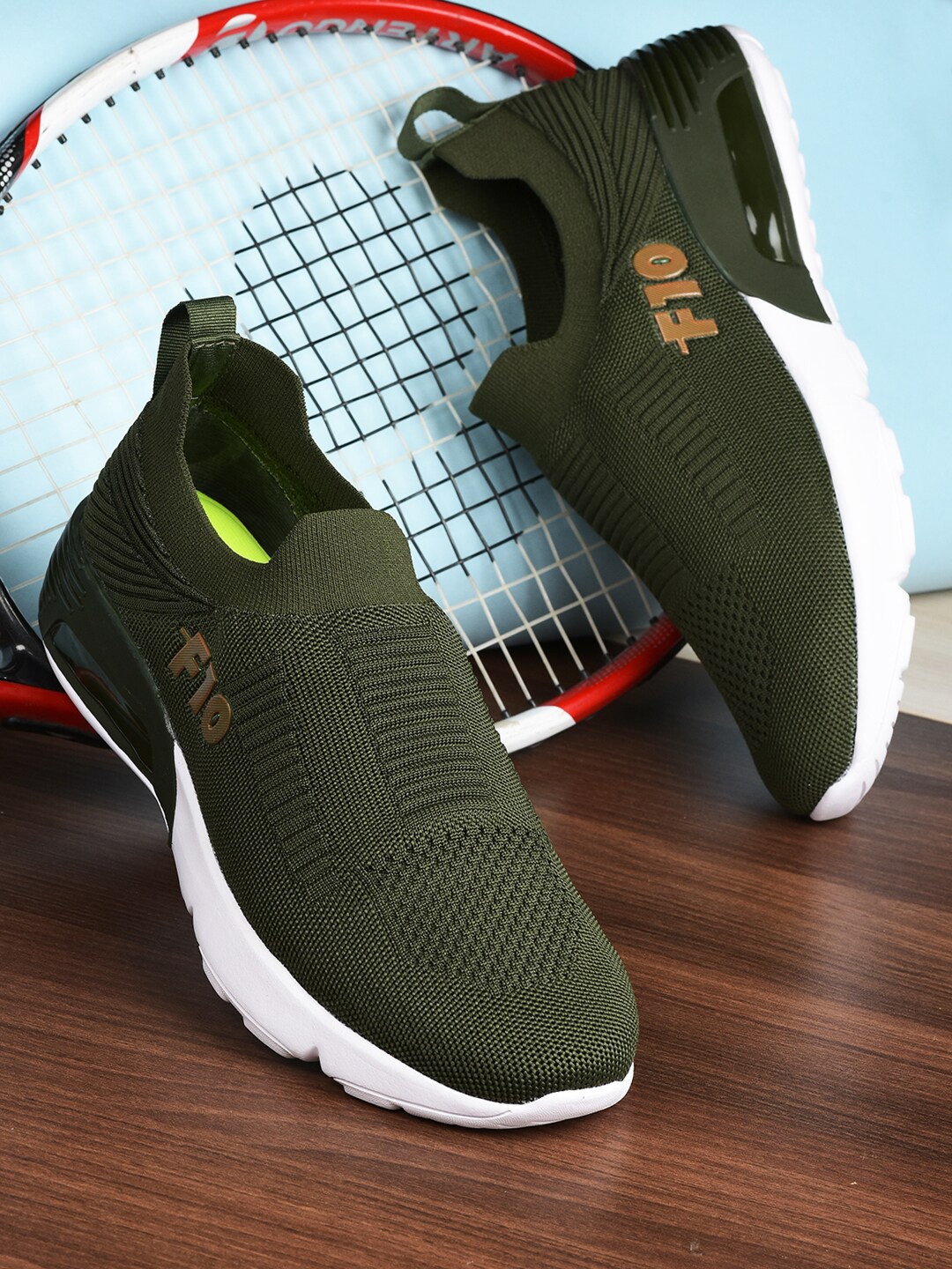 

Liberty Men Mesh Marking Running Shoes, Green
