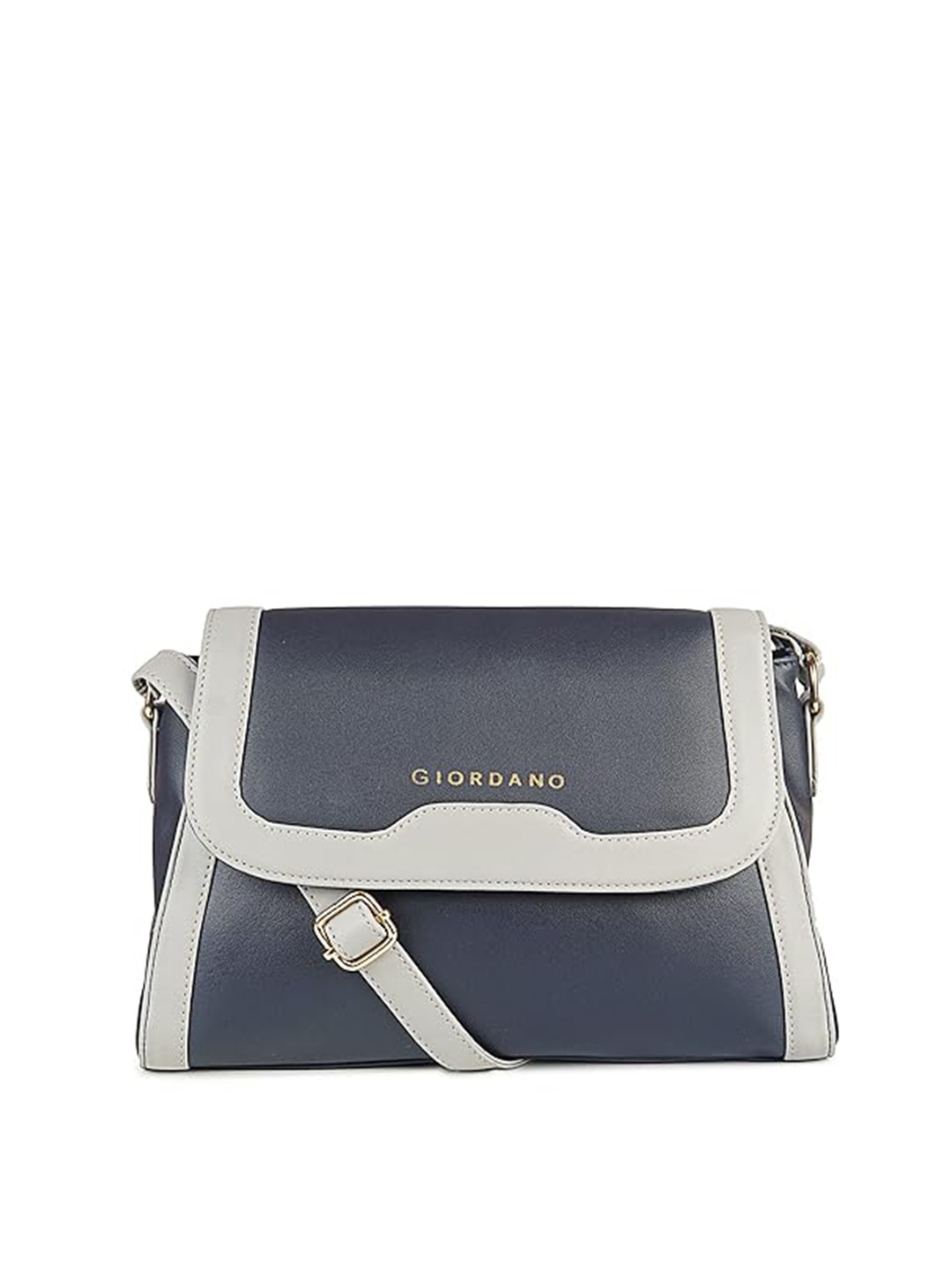 

GIORDANO Women Colourblocked PU Swagger Sling Bag, Blue