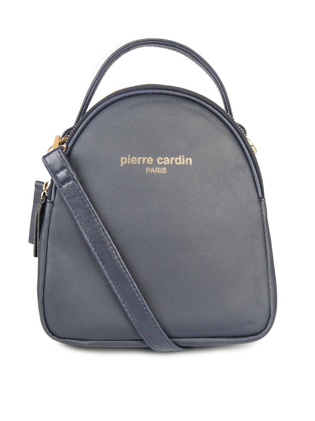 

pierre cardin PU Structured Handheld Bag, Navy blue