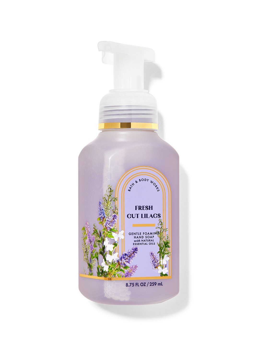 

Bath & Body Works Fresh Cut Lilacs Gentle Foaming Hand Soap with Essential Oils - 259ml, Blue