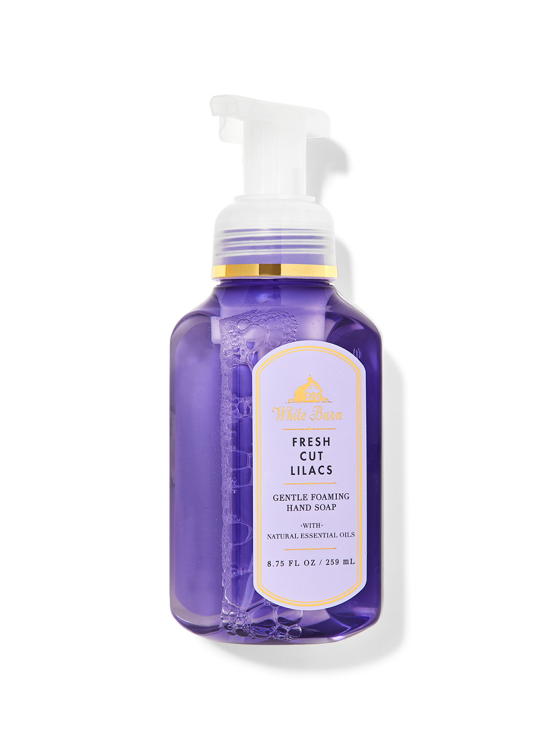 

Bath & Body Works White Barn Fresh Cut Lilacs Gentle Foaming Hand Soap - 259ml, Purple