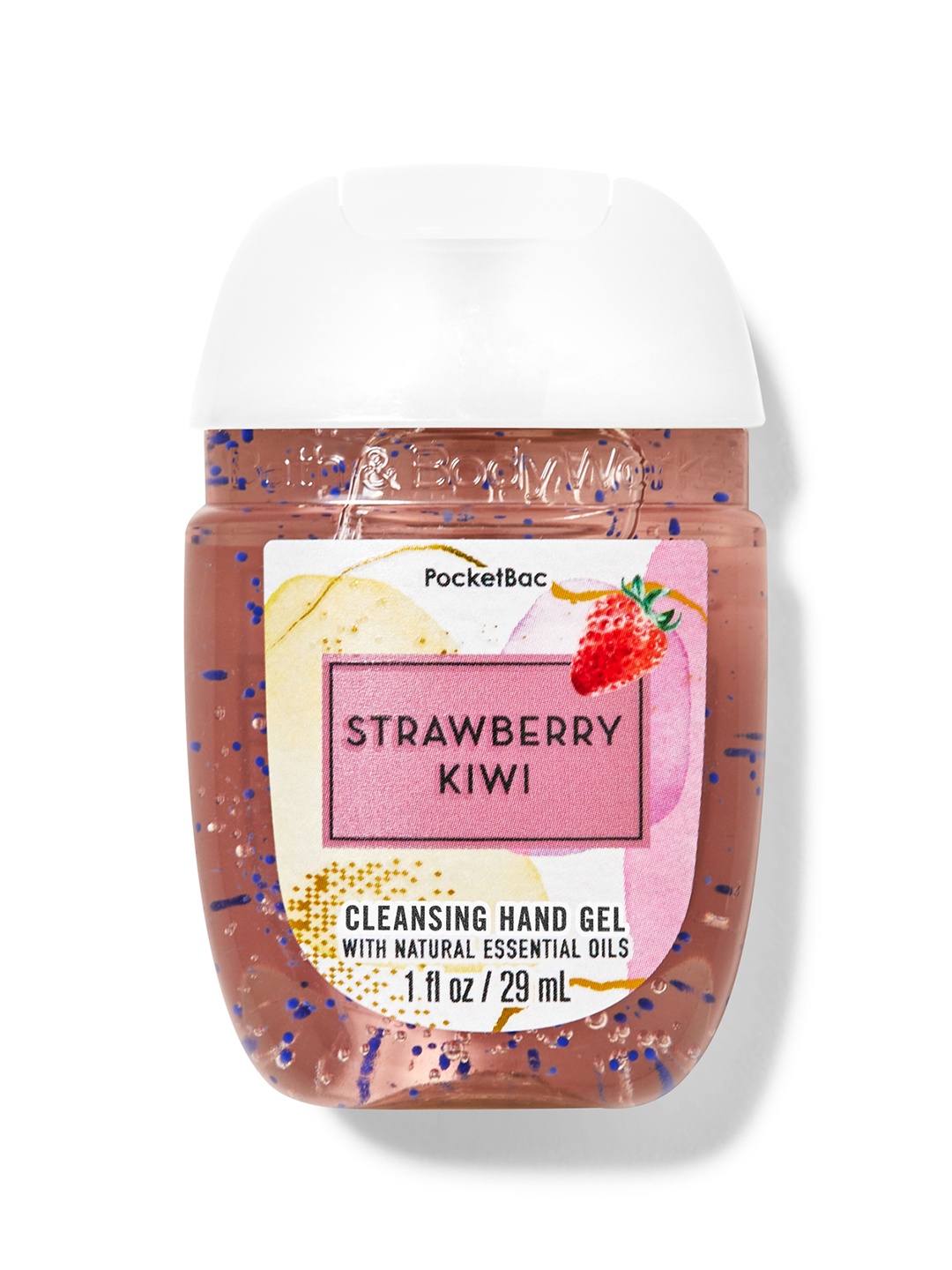 

Bath & Body Works PocketBac Strawberry Kiwi Cleansing Hand Gel Sanitizer - 29ml, Pink