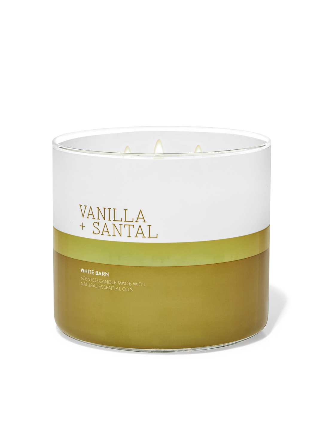 

Bath & Body Works Vanilla & Santal 3-Wick Candle - 411 g, Yellow