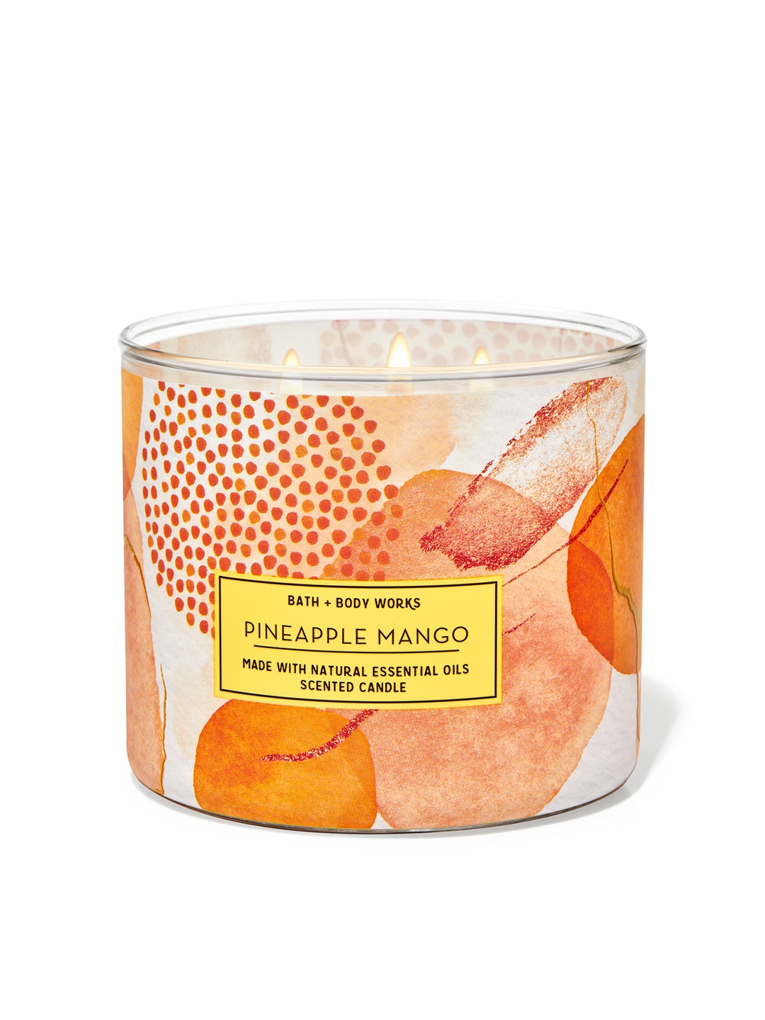 

Bath & Body Works Pineapple Mango 3-Wick Candle - 411 g, Orange