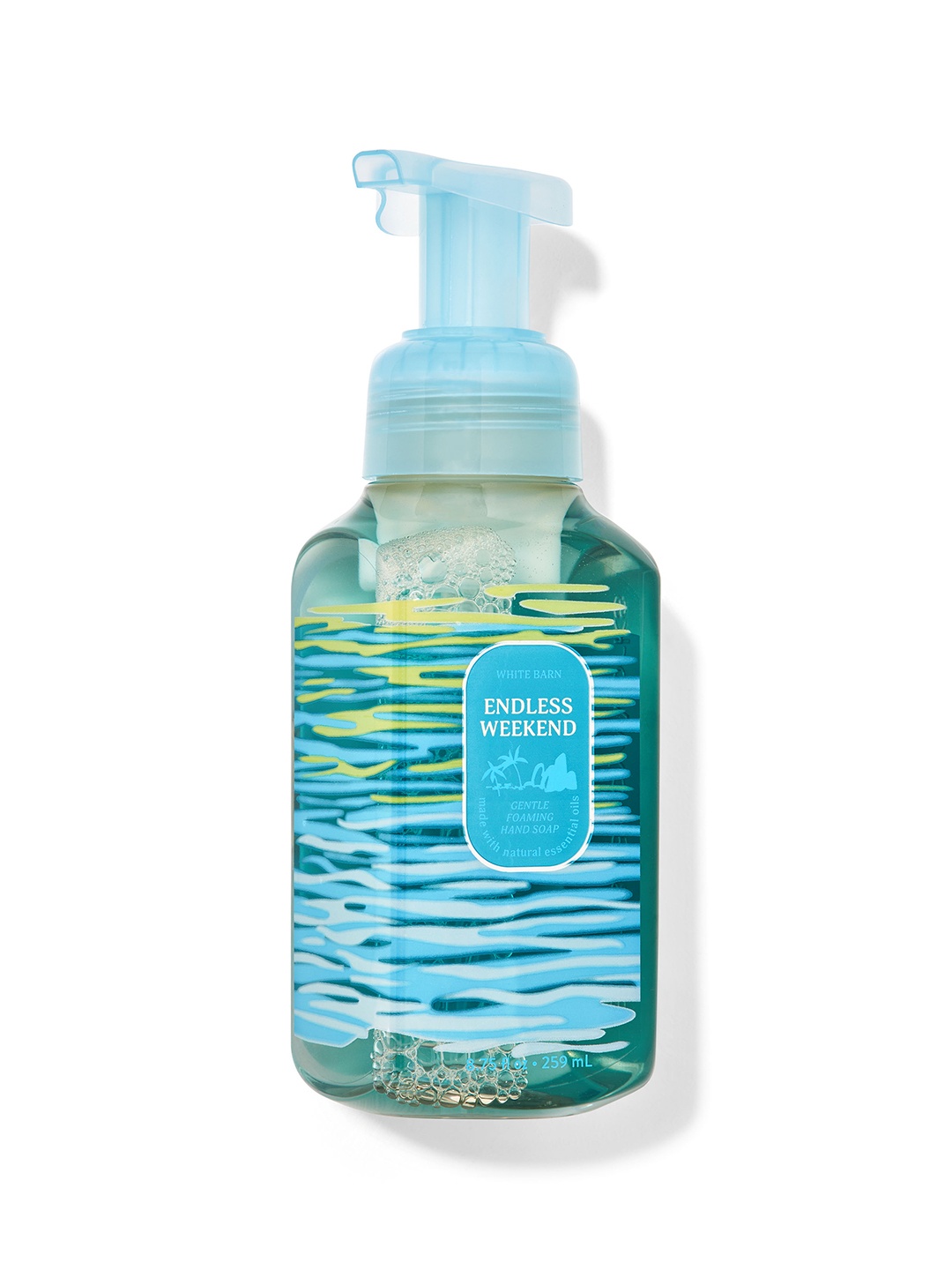 

Bath & Body Works Endless Weekend Gentle Foaming Hand Soap with Essential Oils - 259 ml, Blue