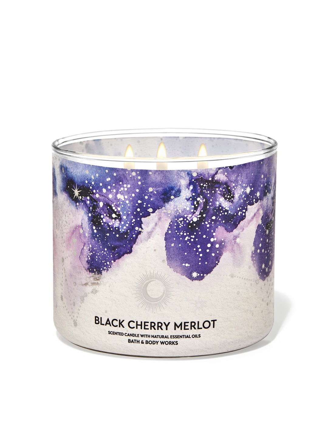 

Bath & Body Works Black Cherry Merlot 3-Wick Candle - 411 g, Blue