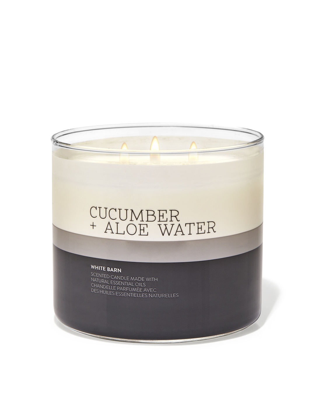 

Bath & Body Works Cucumber & Aloe Water 3-Wick Candle - 411 g, Grey