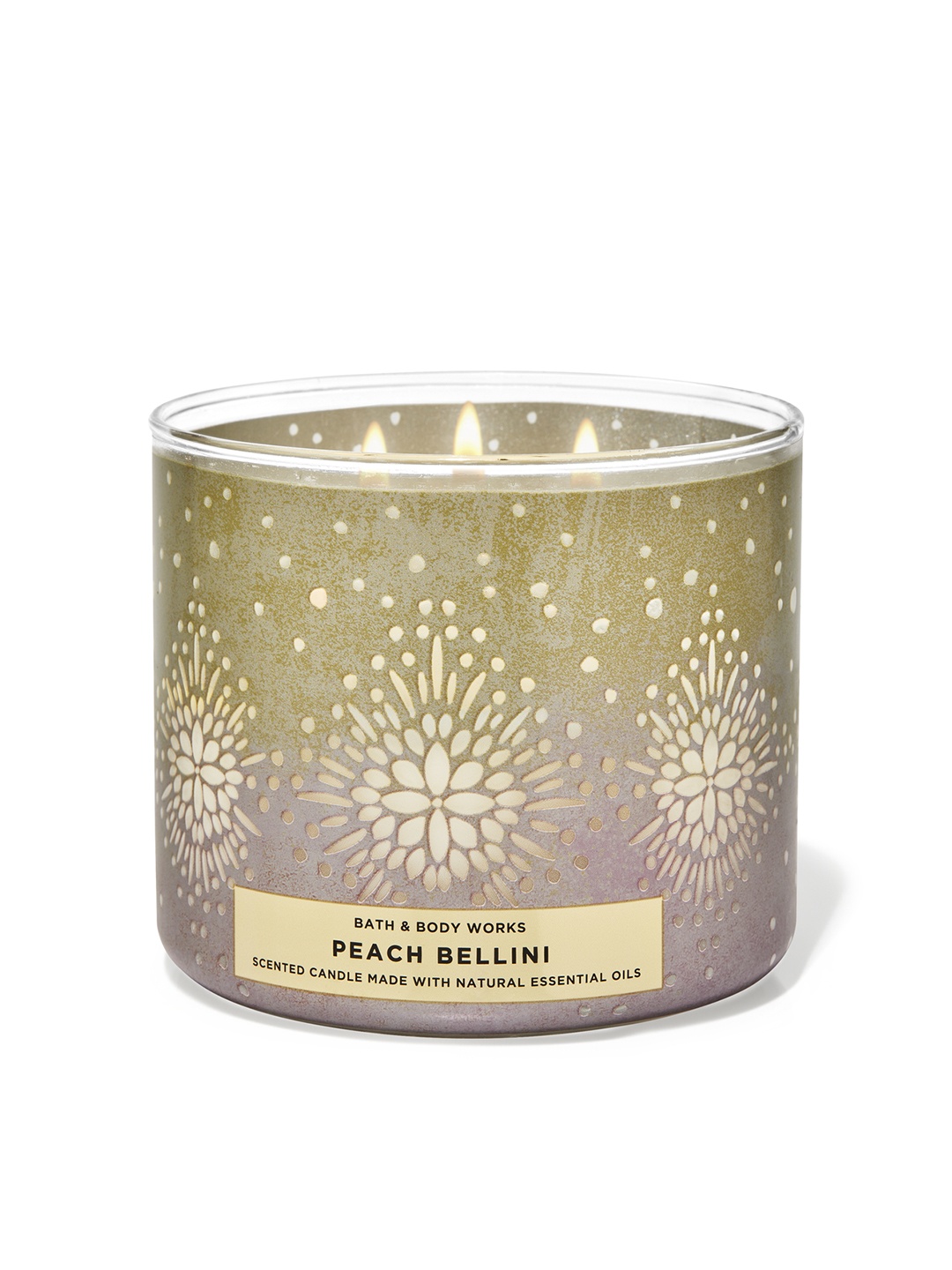 

Bath & Body Works Peach Bellini 3-Wick Candle - 411 g, Black