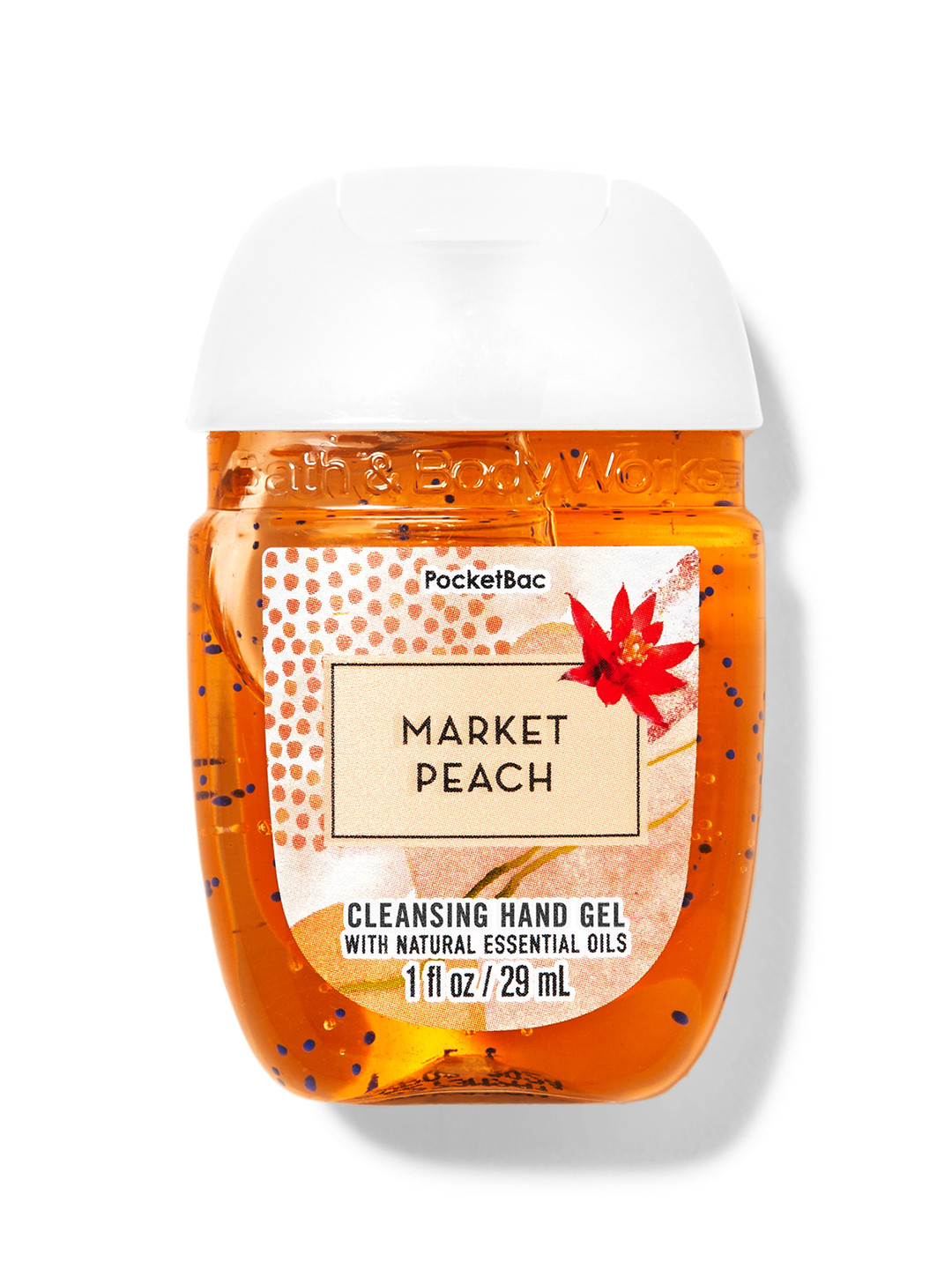 

Bath & Body Works Market Peach PocketBac Cleansing Hand Gel - 29 ml, Orange