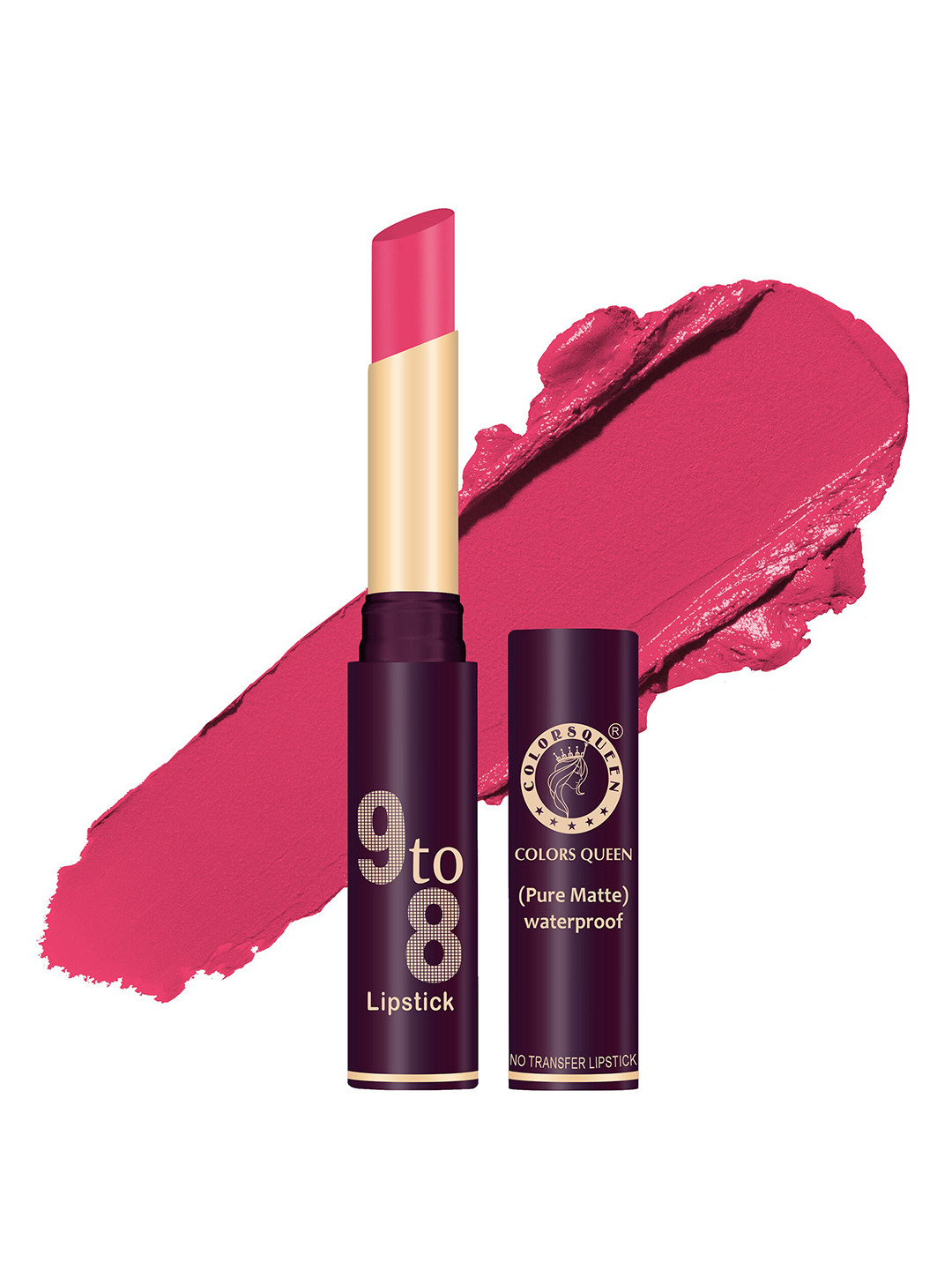 

Colors Queen 9 To 8 Pure Matte Non-Transfer Waterproof Lipstick - Honey Peach