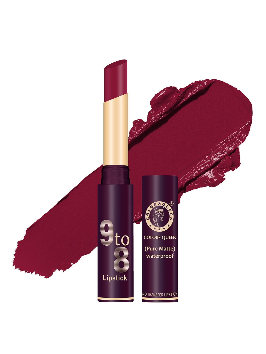

Colors Queen 9 To 8 Pure Matte Non-Transfer Waterproof Lipstick - Royal Red