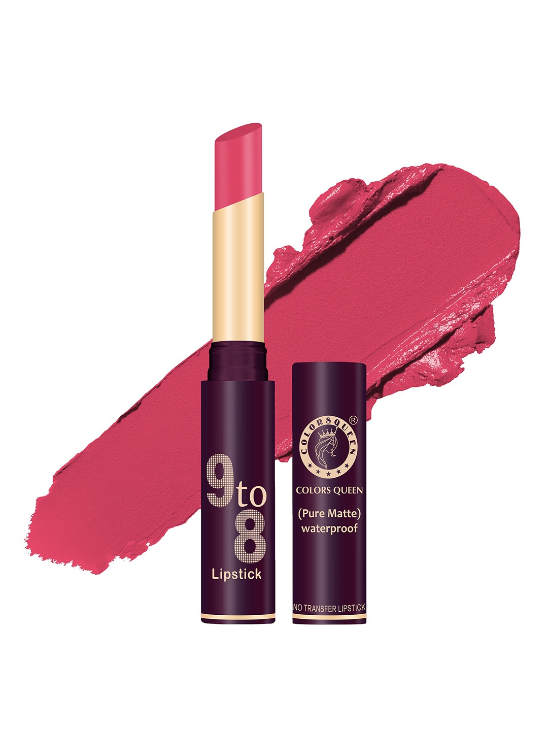 

Colors Queen 9 To 8 Pure Matte Non-Transfer Waterproof Lipstick - Baby Pink