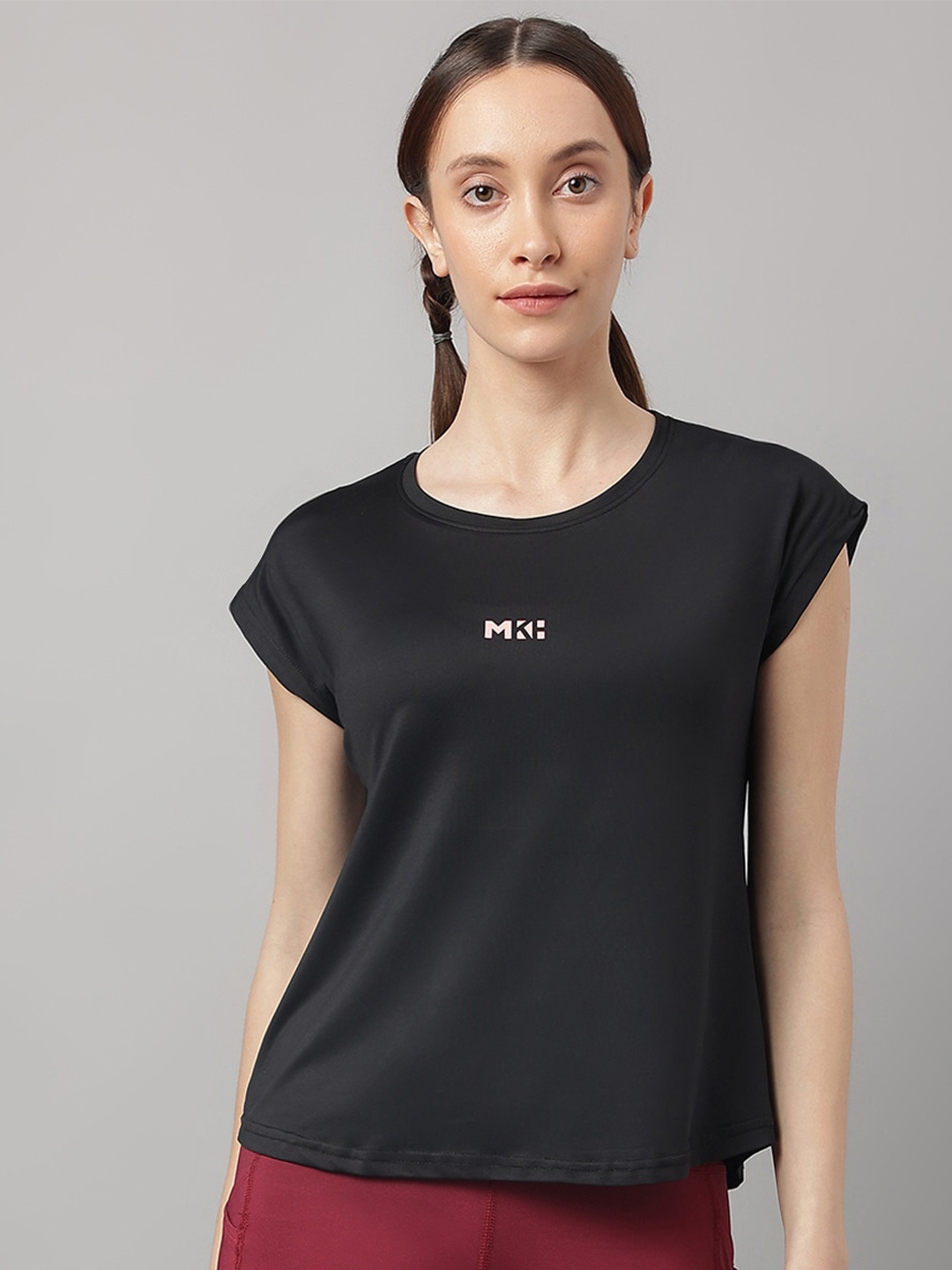 

MKH Extended Sleeves Dri-FIT Technology Sports T-Shirt, Black