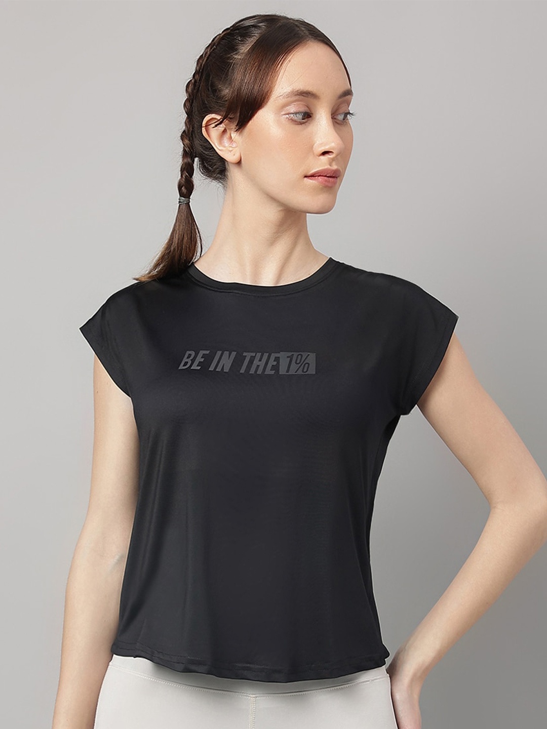 

MKH Typography Printed Dri-FIT T-shirt, Black