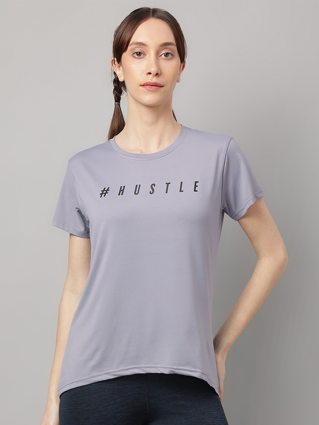 

MKH Typography Printed Dri-FIT T-shirt, Grey