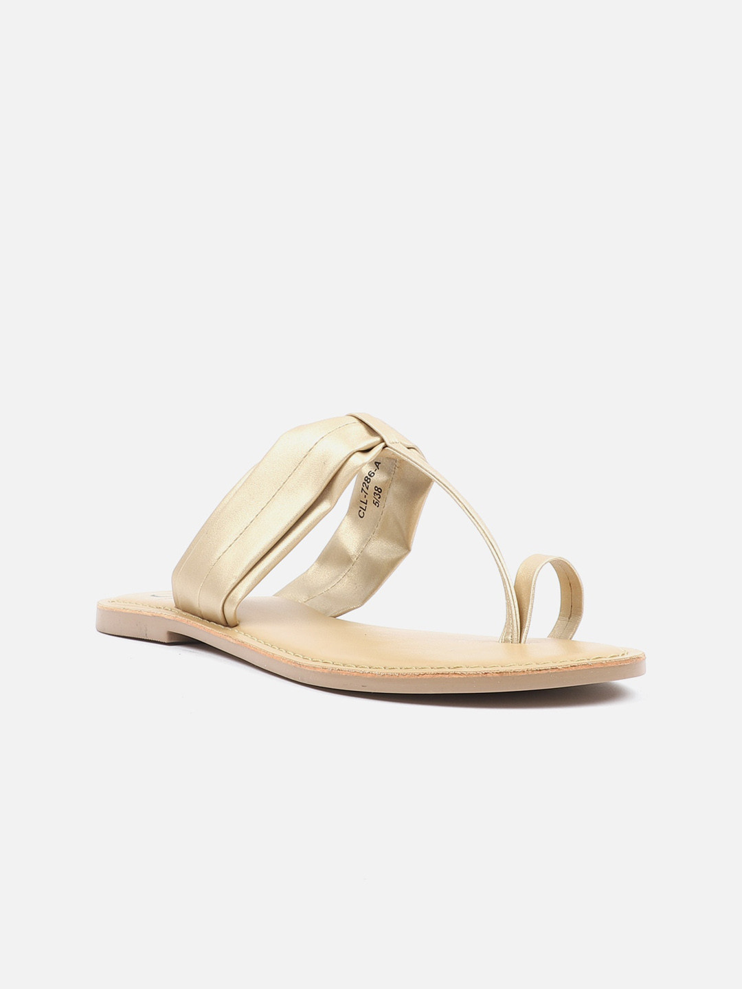 

Carlton London Women Ethnic Open Toe Flats, Gold