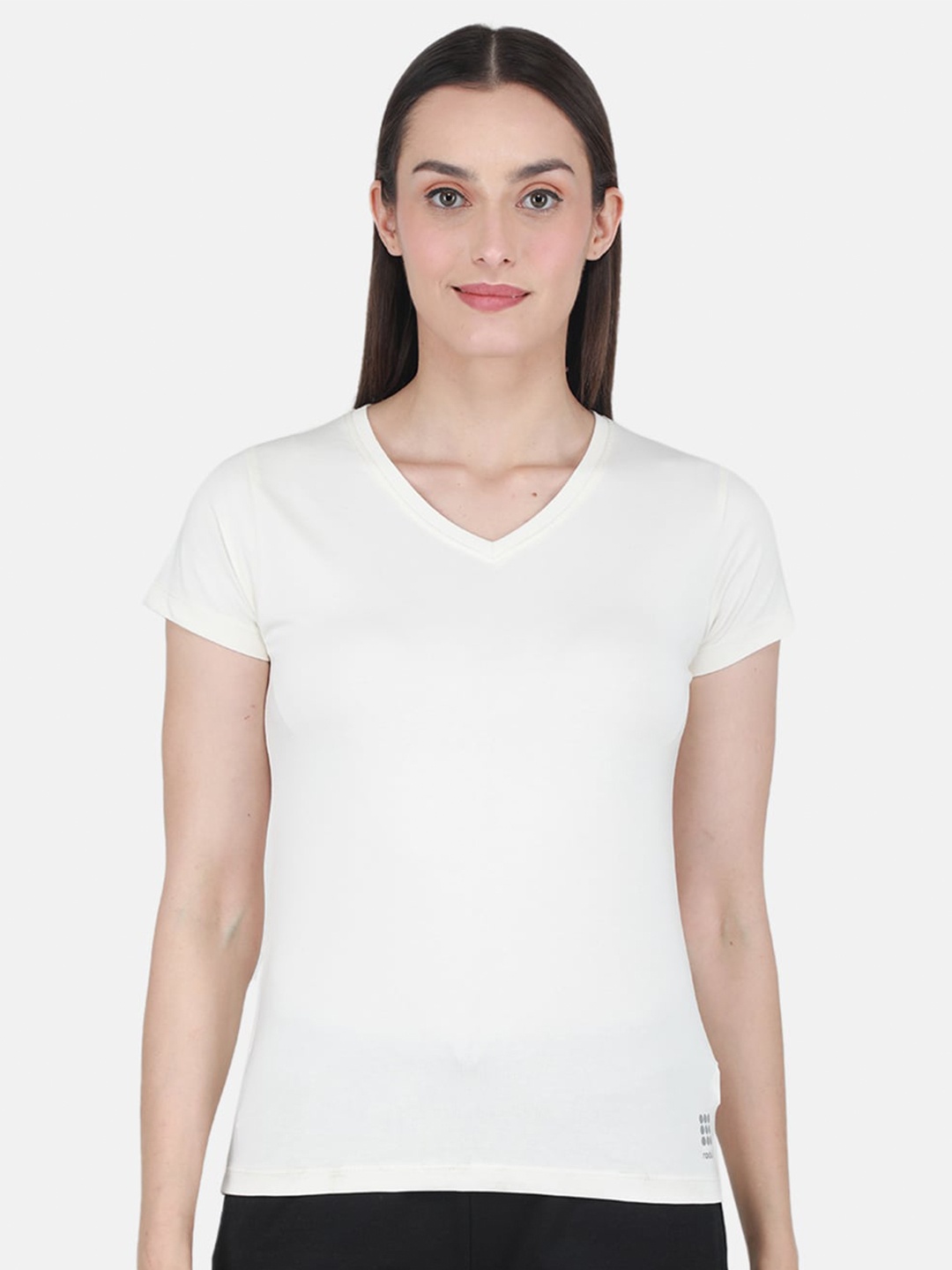 

rock.it V-Neck Short Sleeve Tshirt, Off white