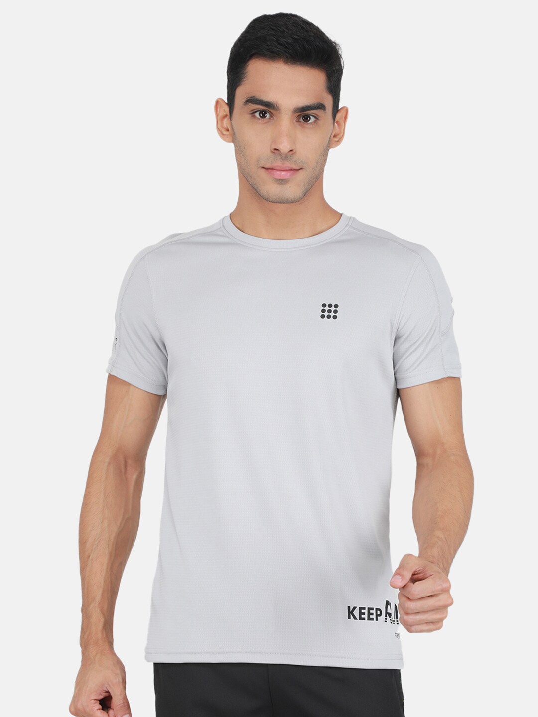 

rock.it Round Neck Knitted T-Shirt, Grey