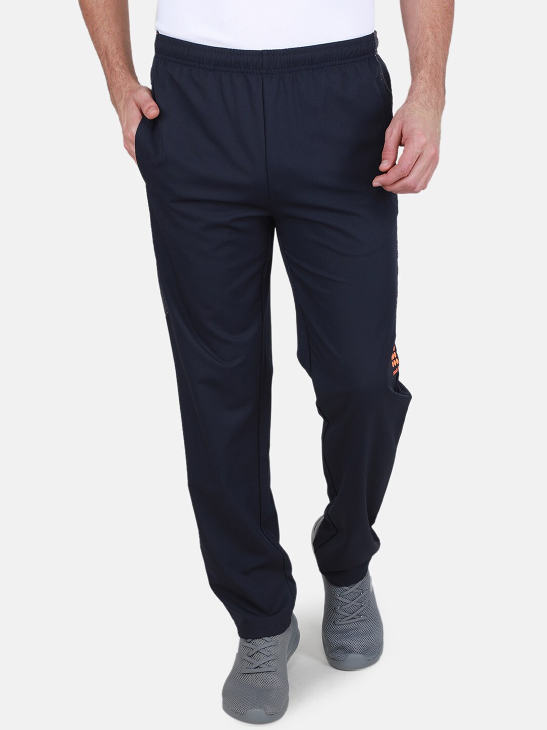 

rock.it Men Mid Rise Track Pants, Navy blue