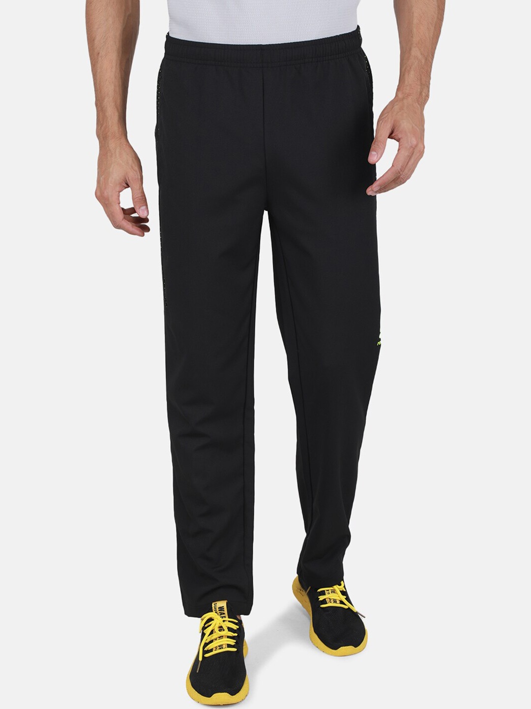 

rock.it Men Side Panel Detail Track Pants, Black
