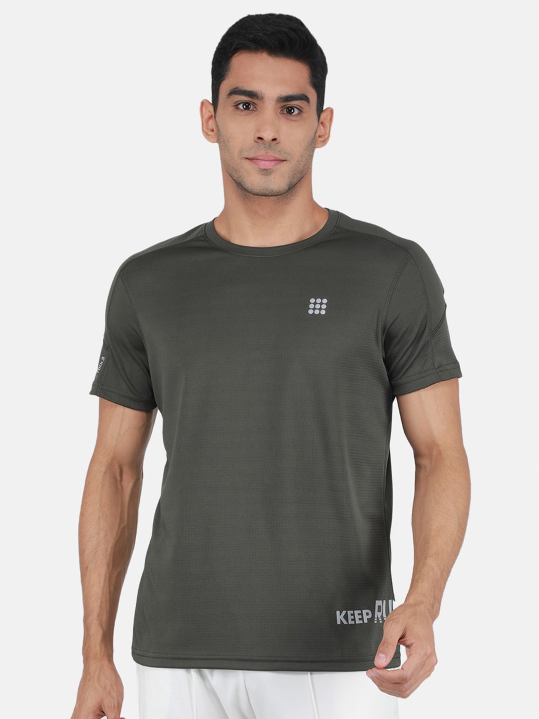 

rock.it Extended Sleeves Knitted T-Shirt, Olive