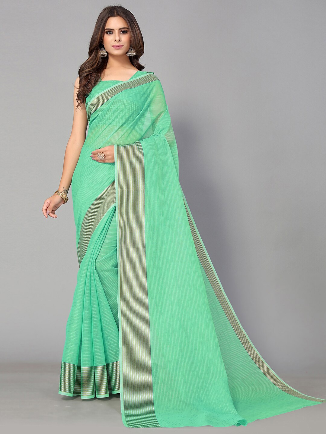 

GORGONE Green Saree